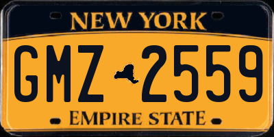 NY license plate GMZ2559