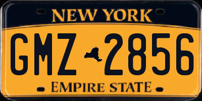 NY license plate GMZ2856