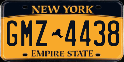 NY license plate GMZ4438
