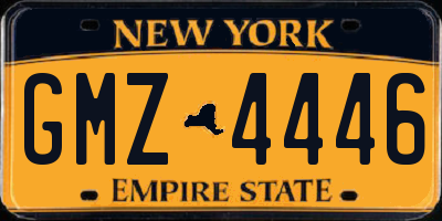 NY license plate GMZ4446