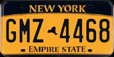 NY license plate GMZ4468