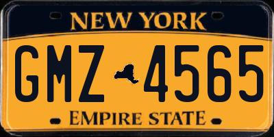 NY license plate GMZ4565