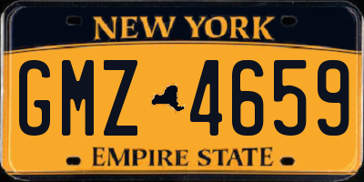 NY license plate GMZ4659