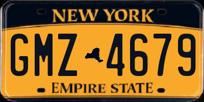 NY license plate GMZ4679