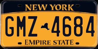 NY license plate GMZ4684