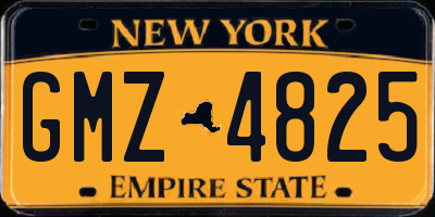 NY license plate GMZ4825