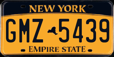 NY license plate GMZ5439