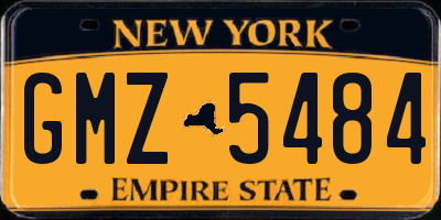 NY license plate GMZ5484