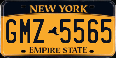 NY license plate GMZ5565