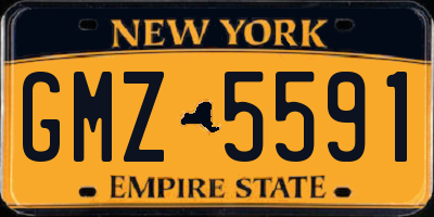 NY license plate GMZ5591