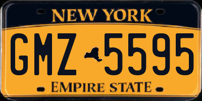 NY license plate GMZ5595