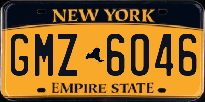 NY license plate GMZ6046