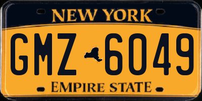 NY license plate GMZ6049