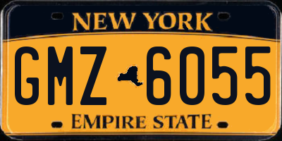 NY license plate GMZ6055