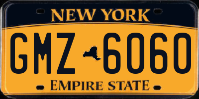 NY license plate GMZ6060