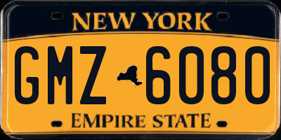 NY license plate GMZ6080