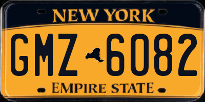 NY license plate GMZ6082