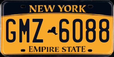 NY license plate GMZ6088