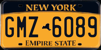 NY license plate GMZ6089