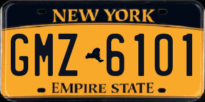 NY license plate GMZ6101