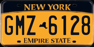 NY license plate GMZ6128