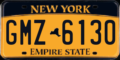 NY license plate GMZ6130