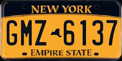 NY license plate GMZ6137