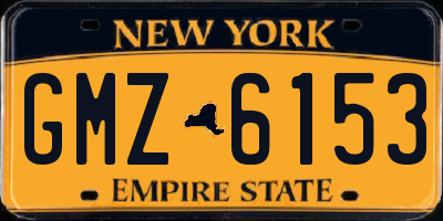 NY license plate GMZ6153