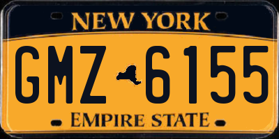 NY license plate GMZ6155