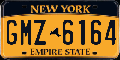 NY license plate GMZ6164
