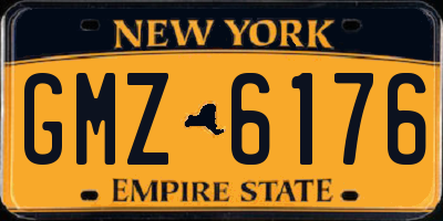 NY license plate GMZ6176