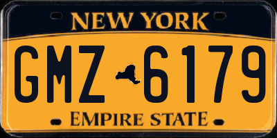 NY license plate GMZ6179