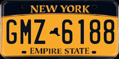 NY license plate GMZ6188