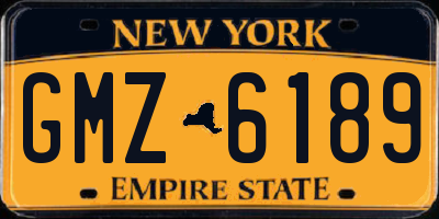 NY license plate GMZ6189