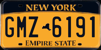NY license plate GMZ6191