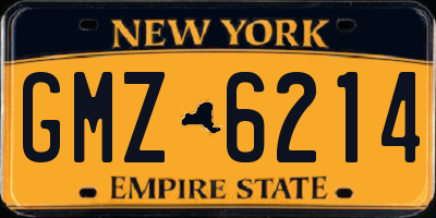 NY license plate GMZ6214