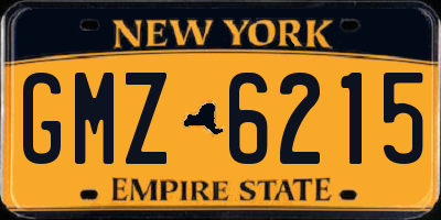 NY license plate GMZ6215