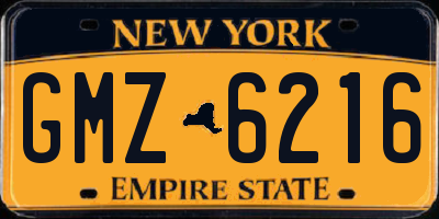 NY license plate GMZ6216