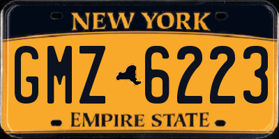 NY license plate GMZ6223