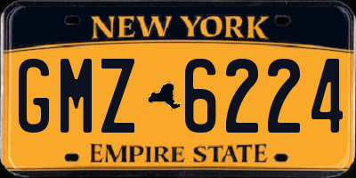 NY license plate GMZ6224