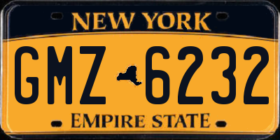 NY license plate GMZ6232