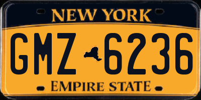 NY license plate GMZ6236