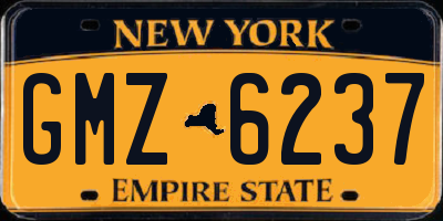 NY license plate GMZ6237