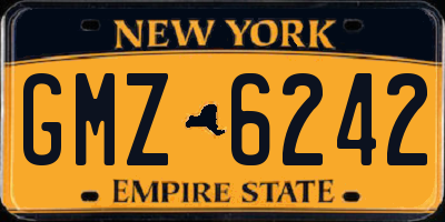 NY license plate GMZ6242