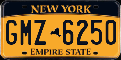 NY license plate GMZ6250
