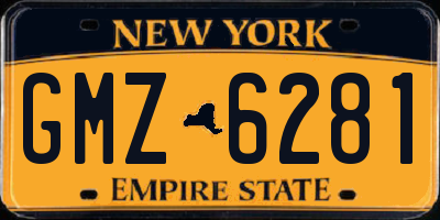 NY license plate GMZ6281