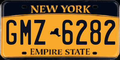 NY license plate GMZ6282