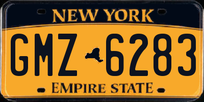 NY license plate GMZ6283