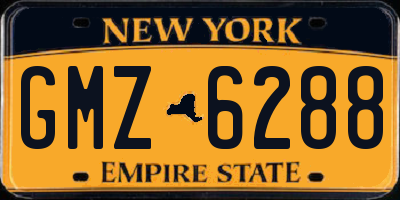 NY license plate GMZ6288