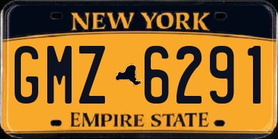NY license plate GMZ6291